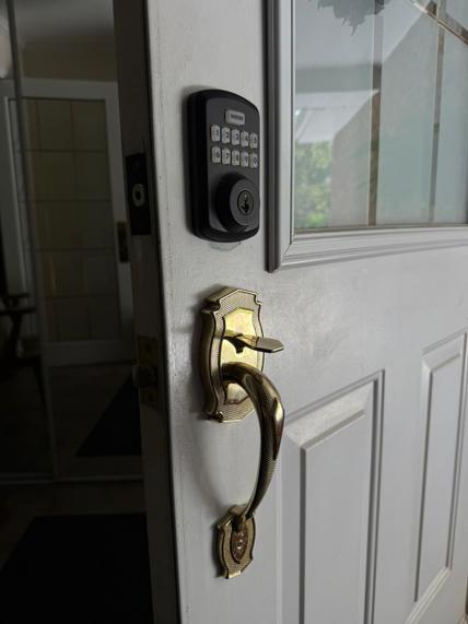 Entry door handle replacement - before