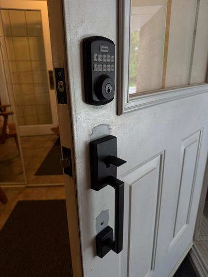 Entry door handle replacement - after