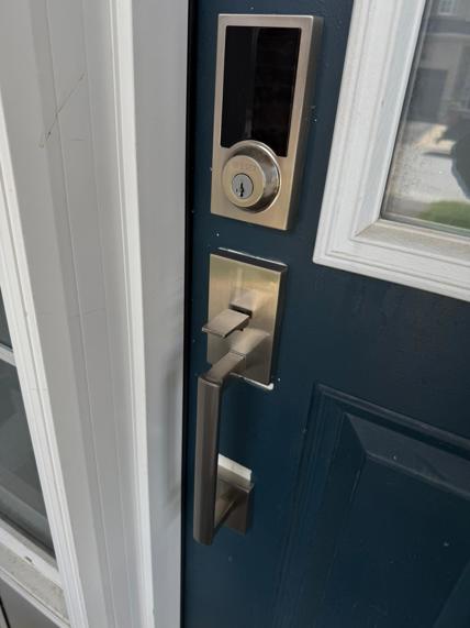 Door handle installation - after